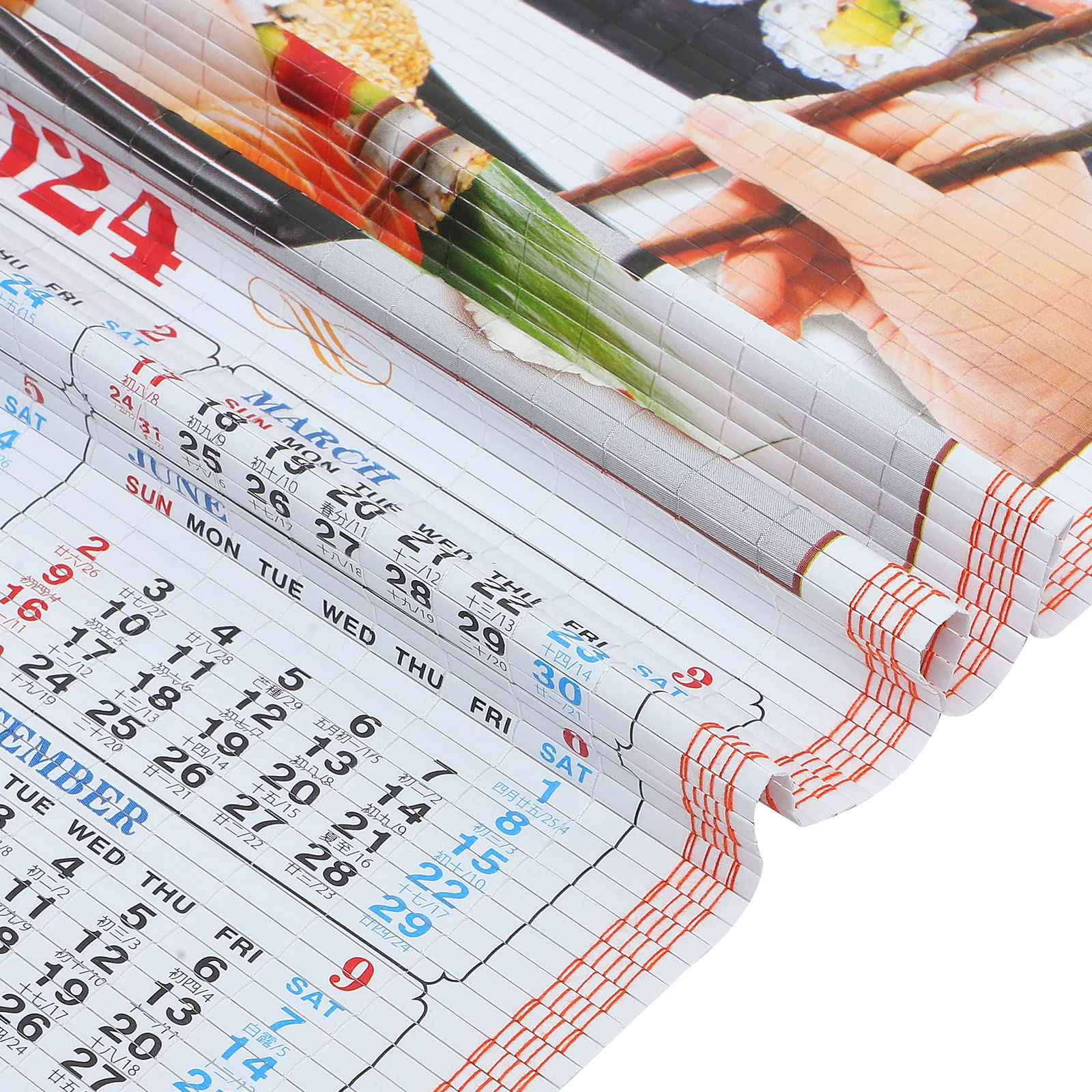 

2024 Dragon Year Traditional Chinese Wall Lunar Hanging Calendar 2024 Yearly Decorative Home Office Paper Calendar