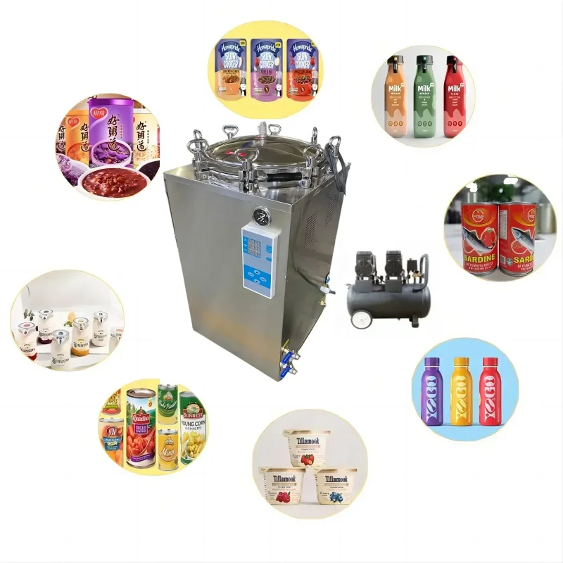 

Autoclave for Food with Bottle/canned/pouches Packing Counter Pressure Retort