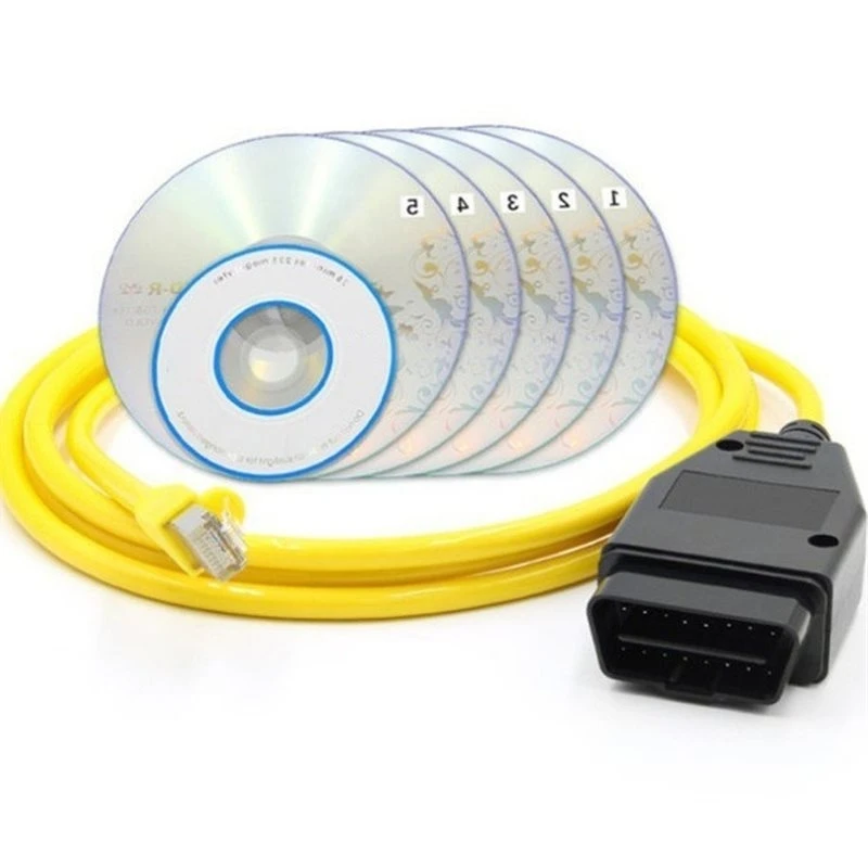 2026 New ENET Data Cable For BMW F-Series ICOM For BMW OBDII Scanner, OBD2 To Ethernet Interface, Diagnostic Tool