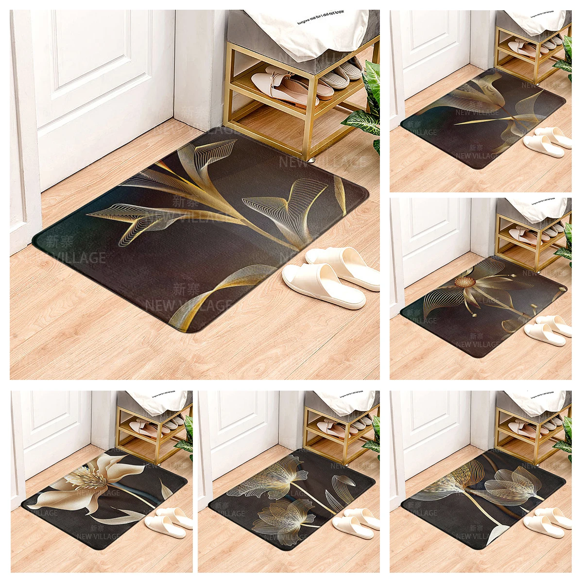 House entrance carpet Home doormat Modern Nordic style Room Bath mat Foot mat bathroom non-slip mat Kitchen water absorption mat