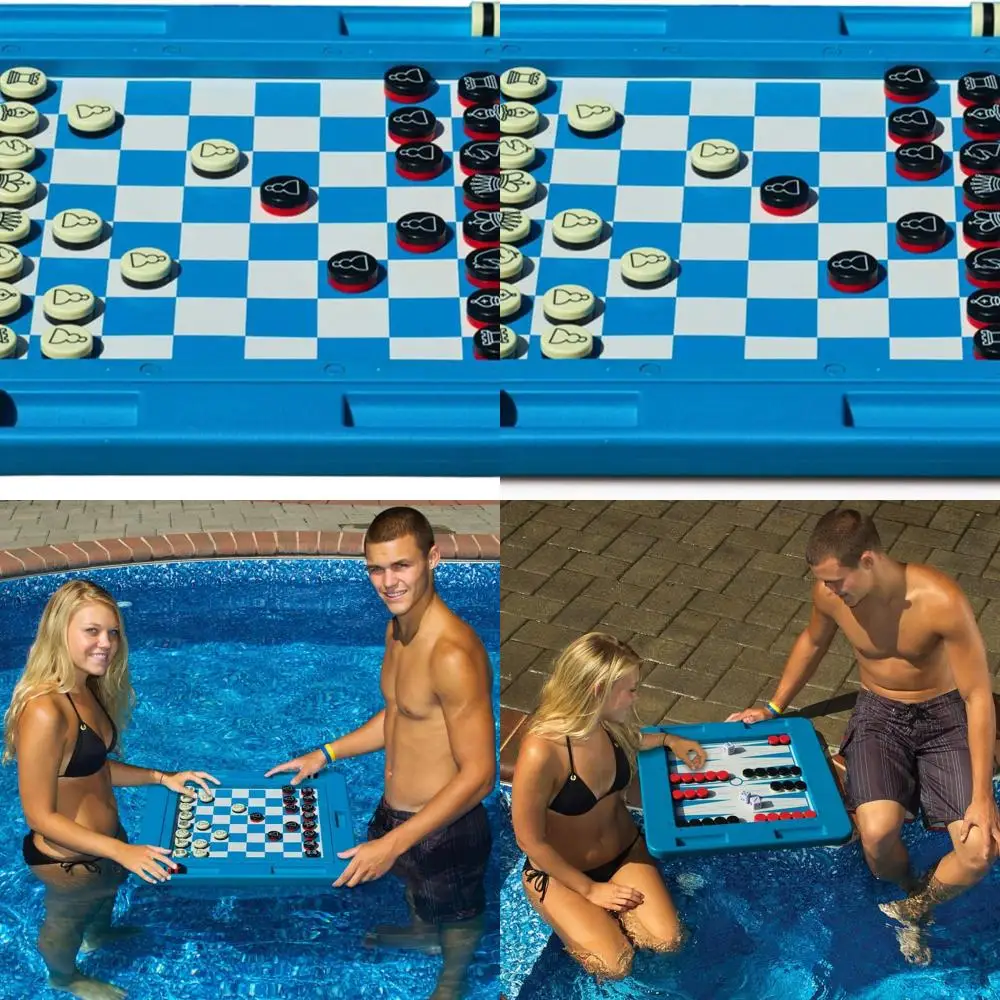 Blue Swimline Multi-Game Floating Board for 2-4 Players