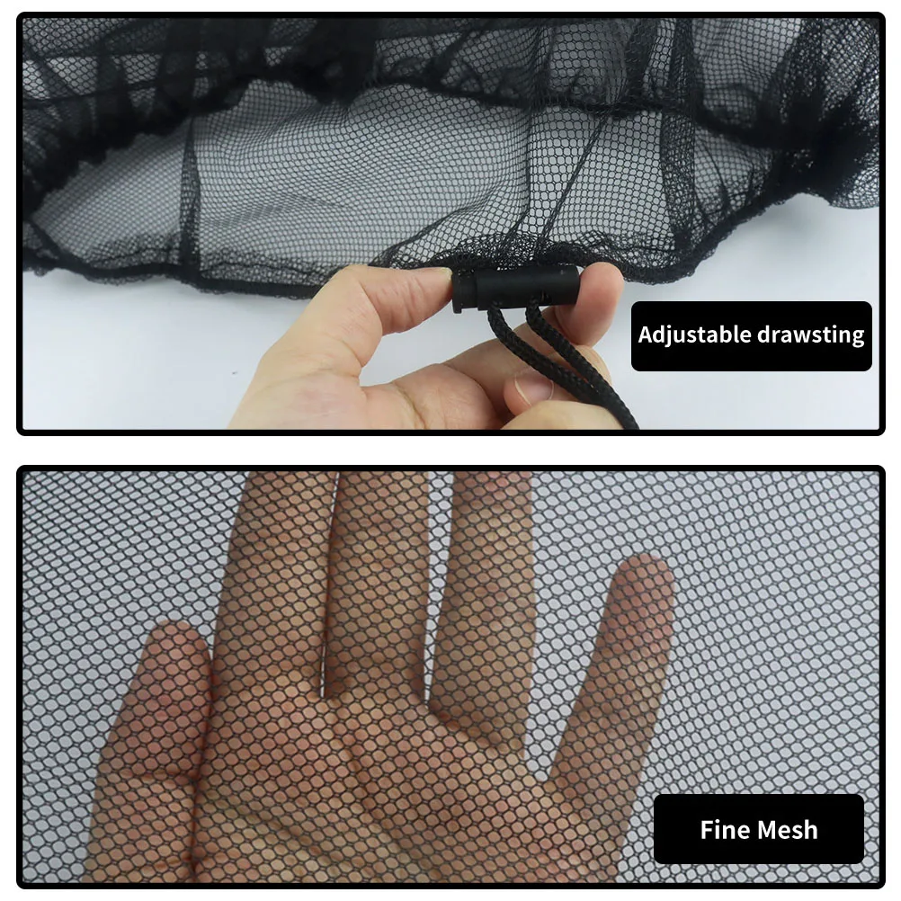 

Insect Proof Net Cover for Rain Barrel 60cm Diameter Durable Polyester Keeps Leaves Mosquitoes Out Protective Fence Garden
