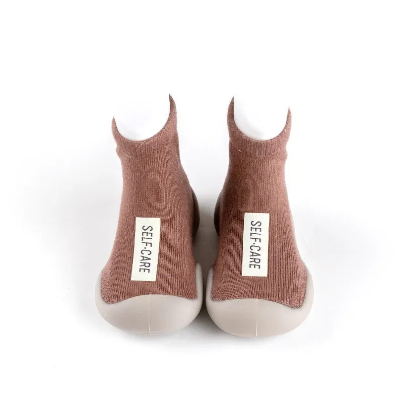 유아용 워킹 슈즈, 조기 교육 신발, 천 라벨 모델, 실내 바닥 양말, 따뜻한 하이탑, 신상