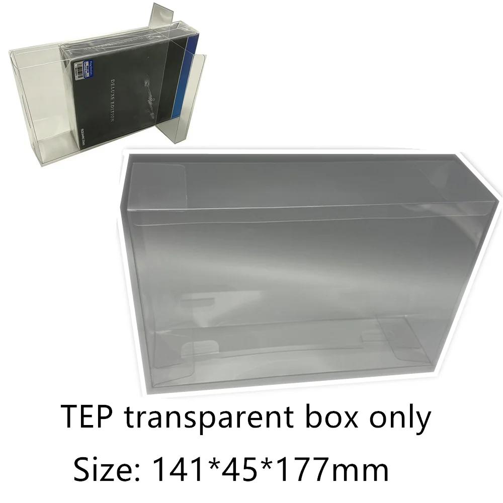Collection Display Box For FF7/FINAL FANTASY VII/PlayStation 4/PS4 Game Storage Transparent Boxes TEP Shell Clear Collect Case