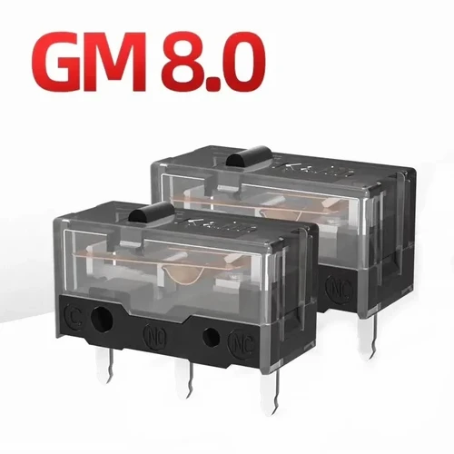 Imagen 1 del producto 1 Uds nuevo microinterruptor Kailh GM 8,0 GM8.0 Contactor dorado 80 millones de clics de vida ratón de ordenador Micro botón Swicth izquierdo derecho