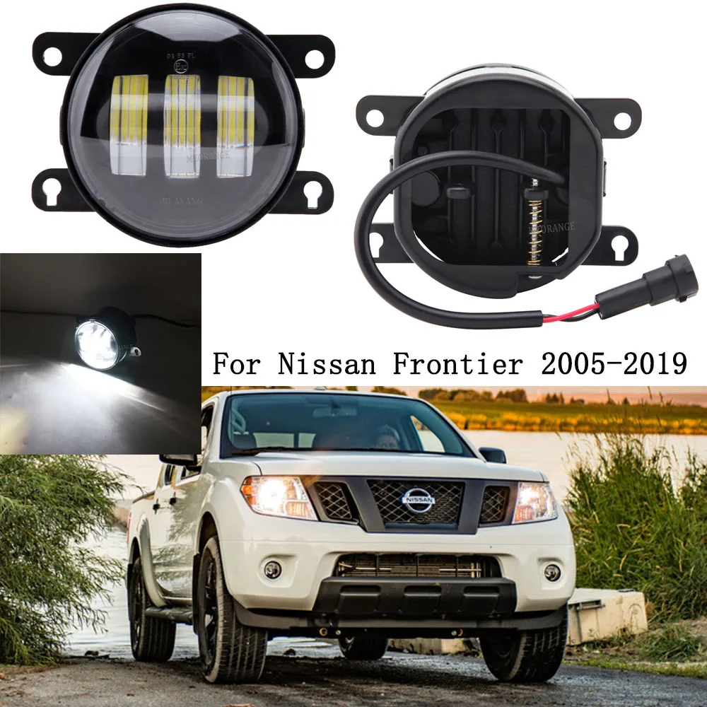 LED FOG LIGHT For Nissan Frontier 2005-2017 2018 2019 Clear Lens Pair Bumper Fog Light Lamp HEADLIGHTS foglamp car accessories