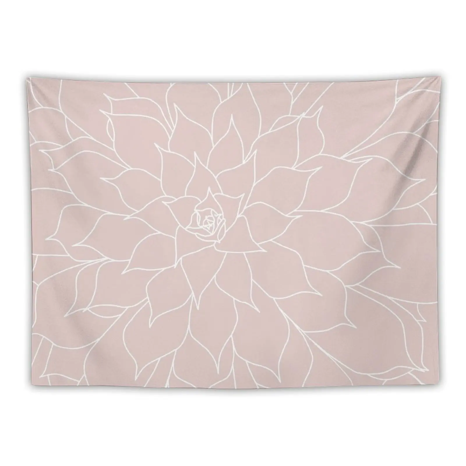 

Blush Pink Succulent Tapestry Carpet On The Wall Japanese Room Decor Tapestry