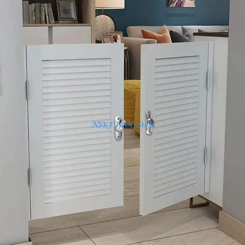 L8RC Barn Door Lock 90/180 Degree Sliding Door Locks Zinc Alloy Safety Door Lock