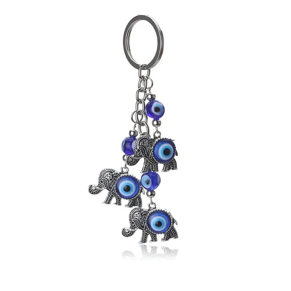 Lucky Crystals Protection Evil Eye Lucky Charm Tassel Fashion Jewelry Car Accessories Car Pendant Car Keychain