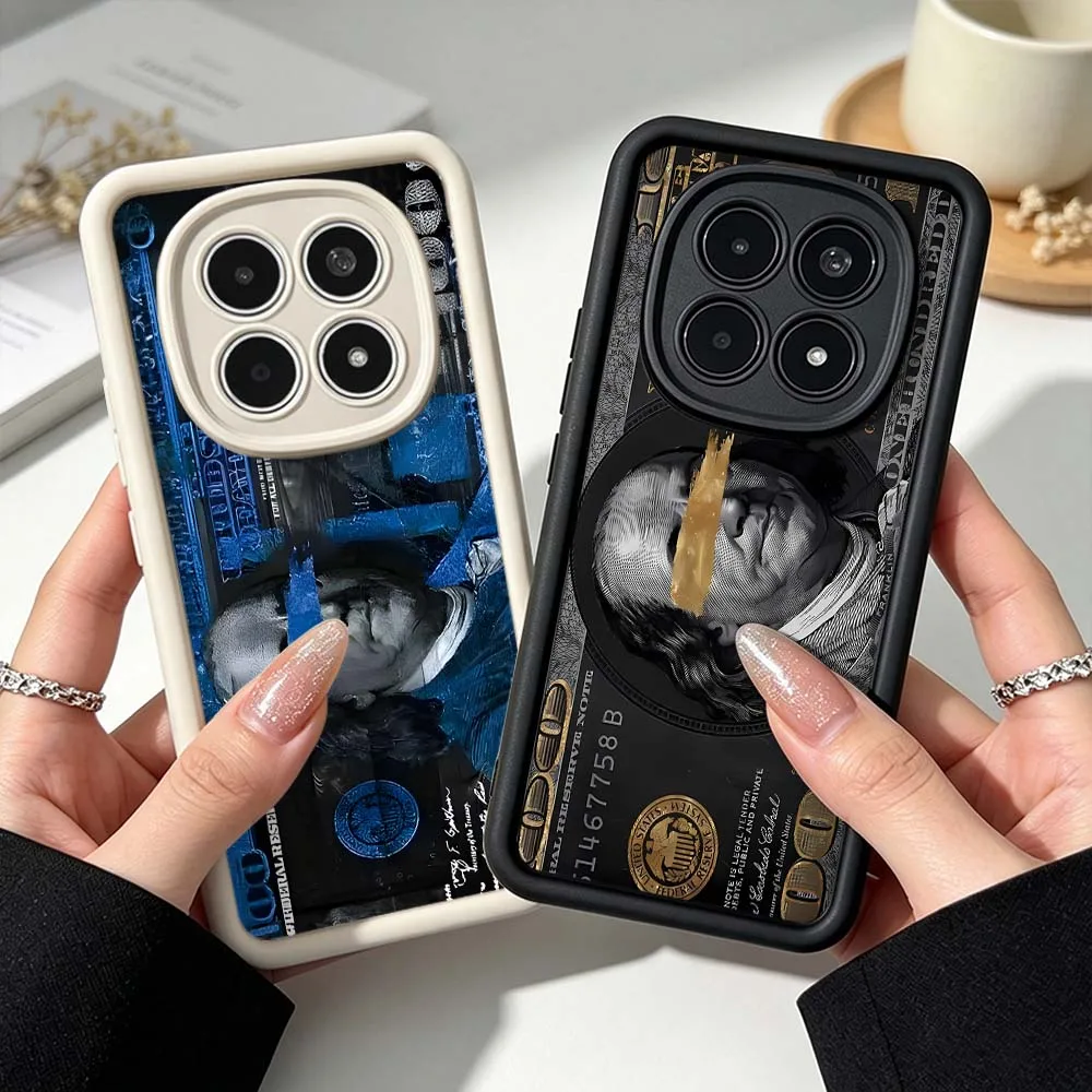 Luxurious US Dollar Pattern Cover For Xiaomi Poco F8 F7 F6 F5 F4 M8 M7 M6 M5 M4 X7 X6 X5 X4 Pro GT Ultra Silicone Phone Case
