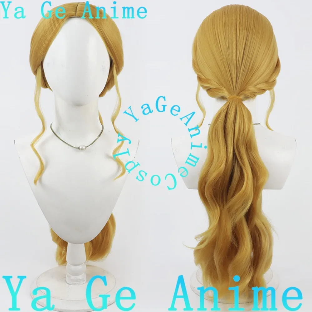 Ya Ge Anime Store Jingle Jangle Rogaston Girl شعر مستعار تأثيري في المخزون شحن سريع مع فروة الرأس واقعية اللون الذهبي #1