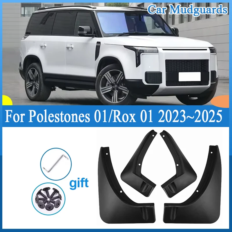 

Car Splash Guards Fender for Rox 01 Polestones 01 2023 2024 2025 Mud Flaps Front Rear Wheel Mudguard Protect Mudflap Accessories