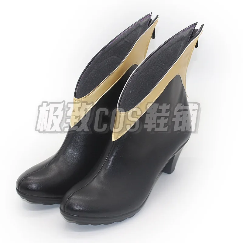 moria-ruruka-black-boots-custom-made-big-size-anime-star-detective-precure-cosplay-shoes-halloween-pu-leather-shoes