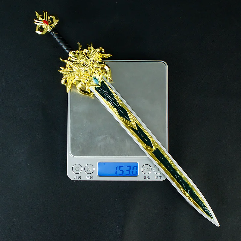 30cm nuevo Luan Fei espada entorno artesanía de Metal recoger modelo accesorios decoración de escritorio adornos regalos de cumpleaños Juguetes