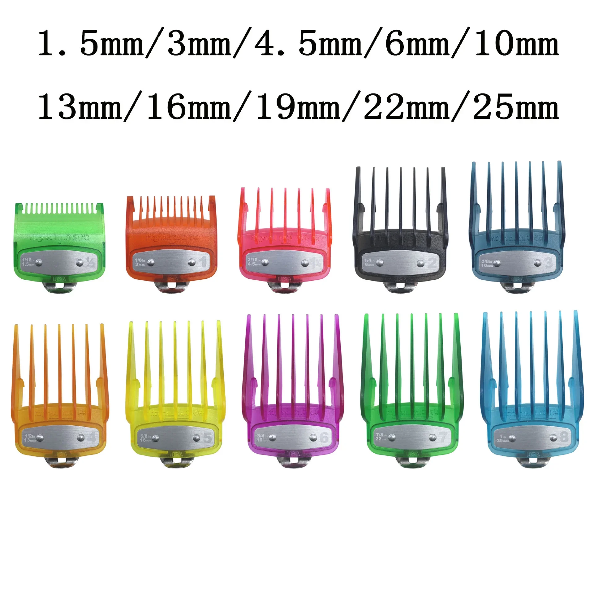 

10Pcs High Quality Hair Clipper Guards For Wahl Machine Trimmer Guards Attachment Universal Professional Hair Clipper Limit Comb