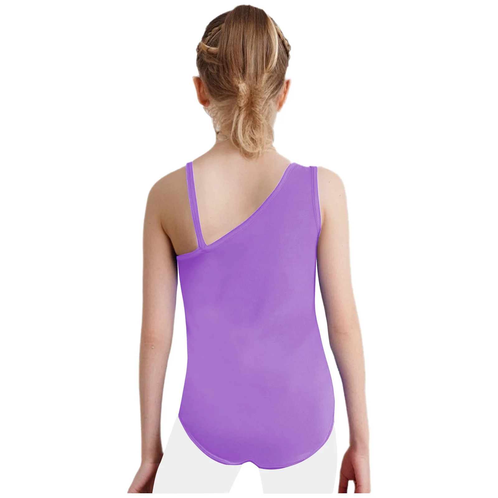 Kids Girls Ballet Jersey Athletic Figure Skating Unitard Jumpsuit Sparkly Sequins Latin Dance Leotard Gymnastic Bodysuit Costume