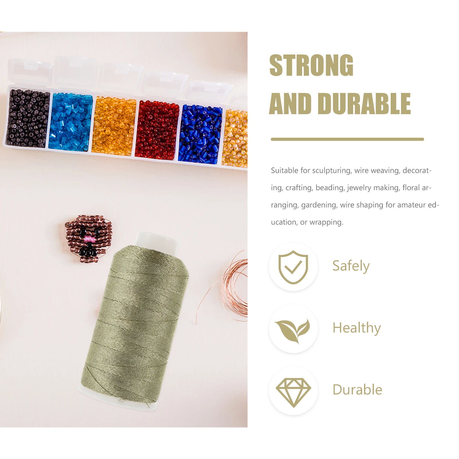 

Braided Wire 15 Strands Waxed Cotton Thread Jewelry Making Rope DIY Sculpting Yarn Craft Projects Beading String Bracelet