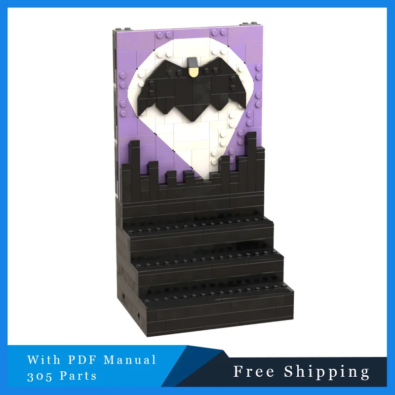 

305 деталей, известный персонаж Brickheadz, стенд, строительные блоки, модель, игрушки «сделай сам», предназначенные для взрослых, креативный рождественский подарок