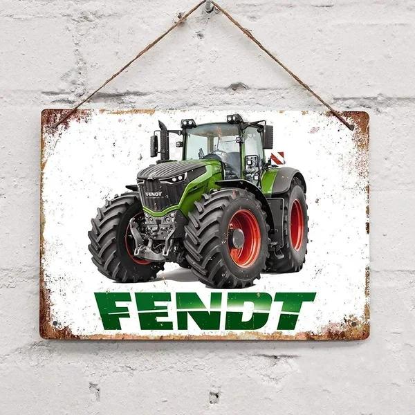 Not Applicable Vintage Fendt Tractor Farm Tin Sign Metal Decor Metal Sign Wall Metal Tin Sign wall home decor