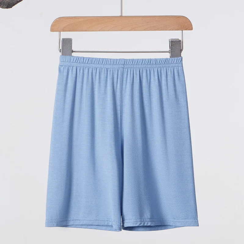 Boys' and Girls' Shorts  Children's Ice Silk Sleep Pants  Five-point Pants Medium and Large Children's Baby Loose Home Pants