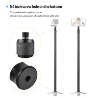 Carbon Fiber 3M Selfie Stick Adjustable Extension Pole with 1/4 Inch Screw for Insta 360 One X/ One X3/ One R Panoramic Camera