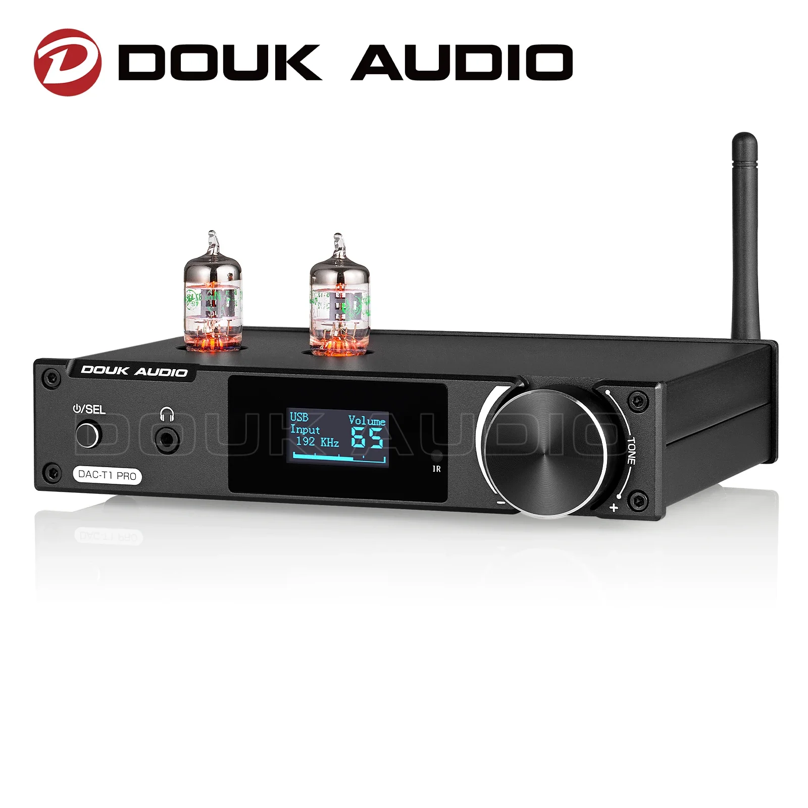 Douk Audio HiFi Bluetooth 5.0 Valve Tube Preamp COAX/OPT Digital to Analog Converter USB DAC Speaker Recevier Headphone Amp