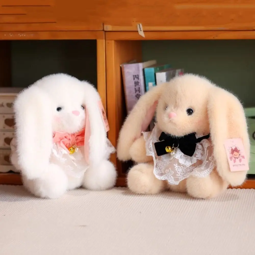 

Long Ear Big Ear Bunny Plush Doll Soft Fluffy Stuffed Animals Rabbit Toy Handmade Wear Sweater Rabbit Plush Toy Kids Gifts