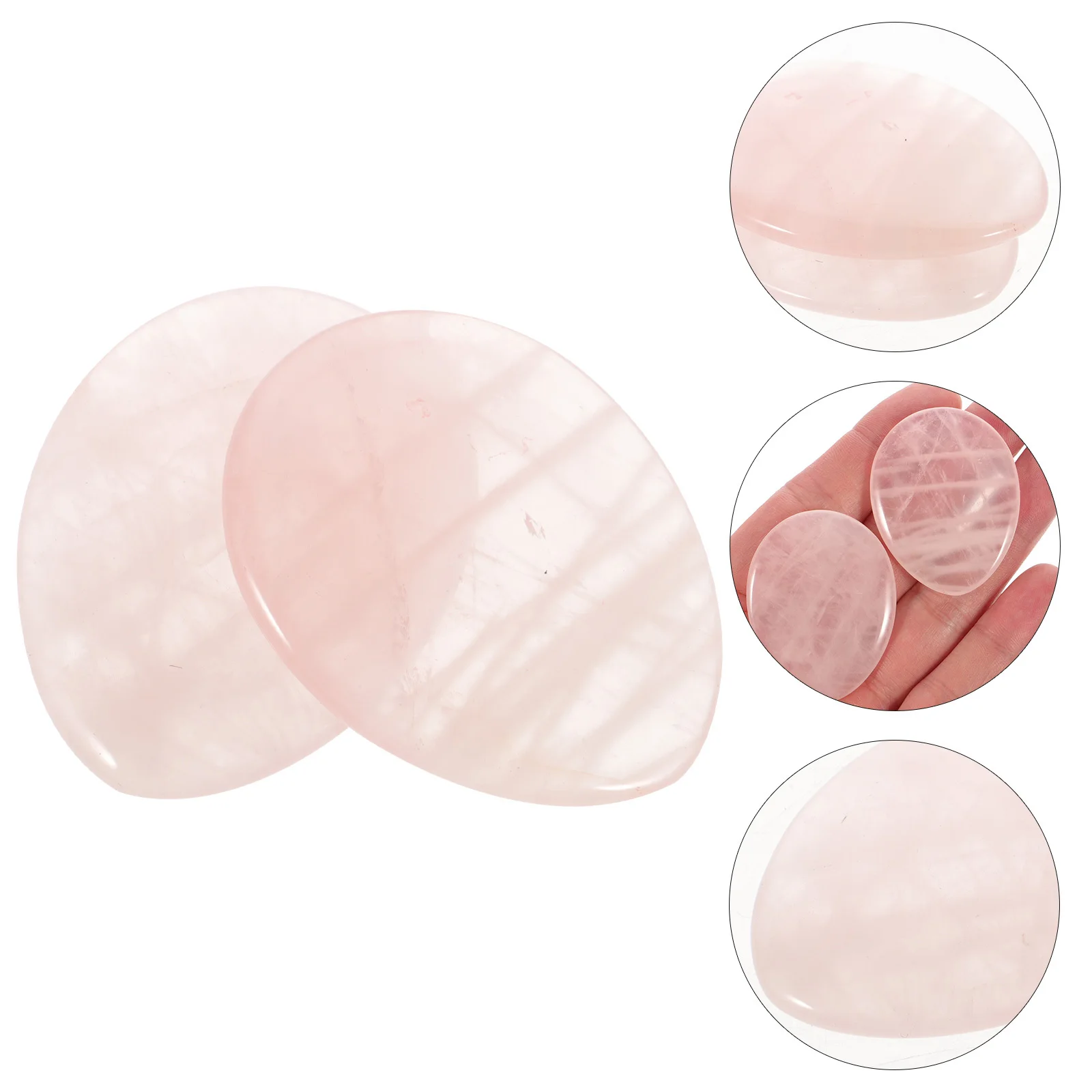 

2Pcs Relief Scraping Plate Natural Thumb Stone for Pressure Point Massage on Hands Feet Wrists Improves Mood and Elasticity