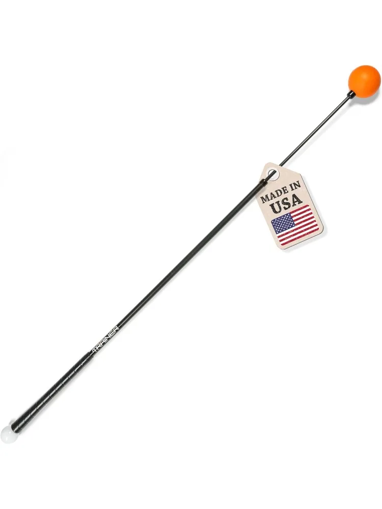 Golf Swing Trainer Aid Patented & Made in USA for Improved Rhythm, Flexibility, Balance, Tempo, and Strength *American Made*