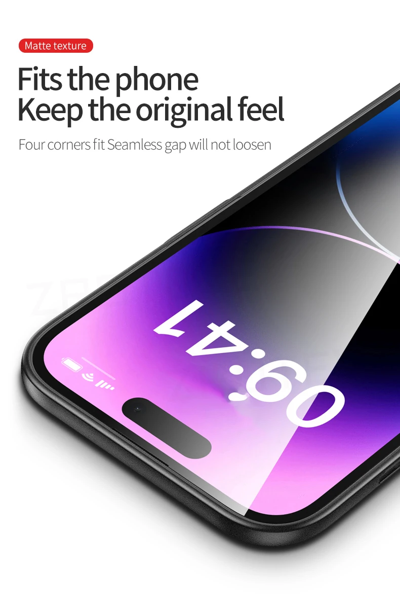 Für iPhone17e iPhone16e Hülle ZROTEVE Schlanke Matte Harte PC-Abdeckung für iPhone 17e 16e 16 Plus 17 Pro Max iPhone17 Air Handyhüllen – Detail 14