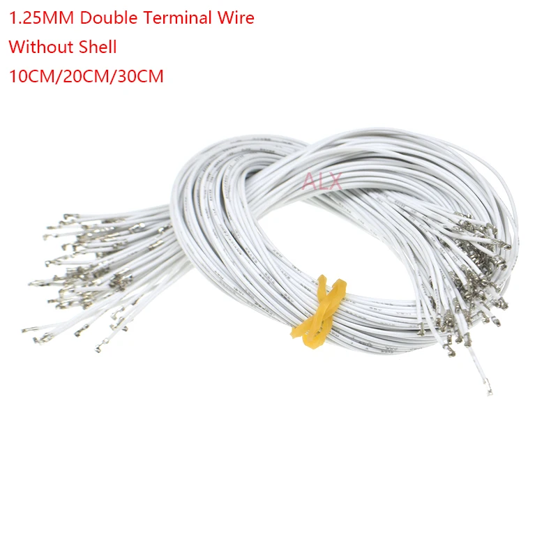 100pcs 10cm/20cm/30cm Jst 1.25mm Wire With terminal/without Shell 1.25 Cable Double Header