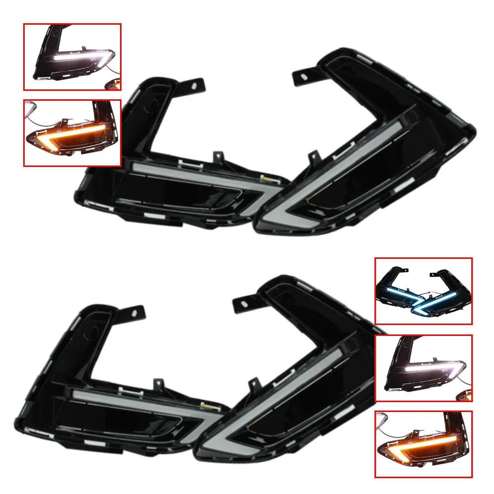 

12V Daytime running lights White Amber Fit for Nissan Sylphy 2019-2023 Bule Fit for Nissan Sentra 2019-2023 LED Front Bumper DRL