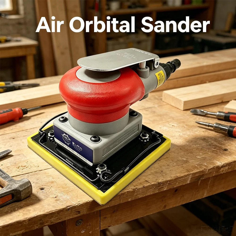 

Пневматическая шлифовальная машина 100*100 мм для полировки поверхностей автомобилей и мебели, профессиональный пневмоинструмент с абразивным напылением