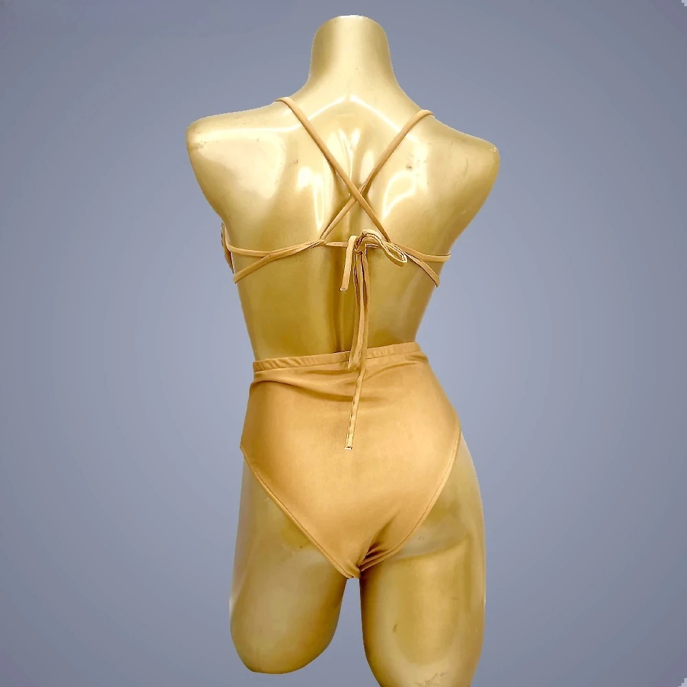 Seksowny biustonosz z drutu do tańca brzucha Samba karnawałowe zestawy bikini damski strój festiwalowy Rave impreza w klubie nocnym DJ sceniczny strój klubowy