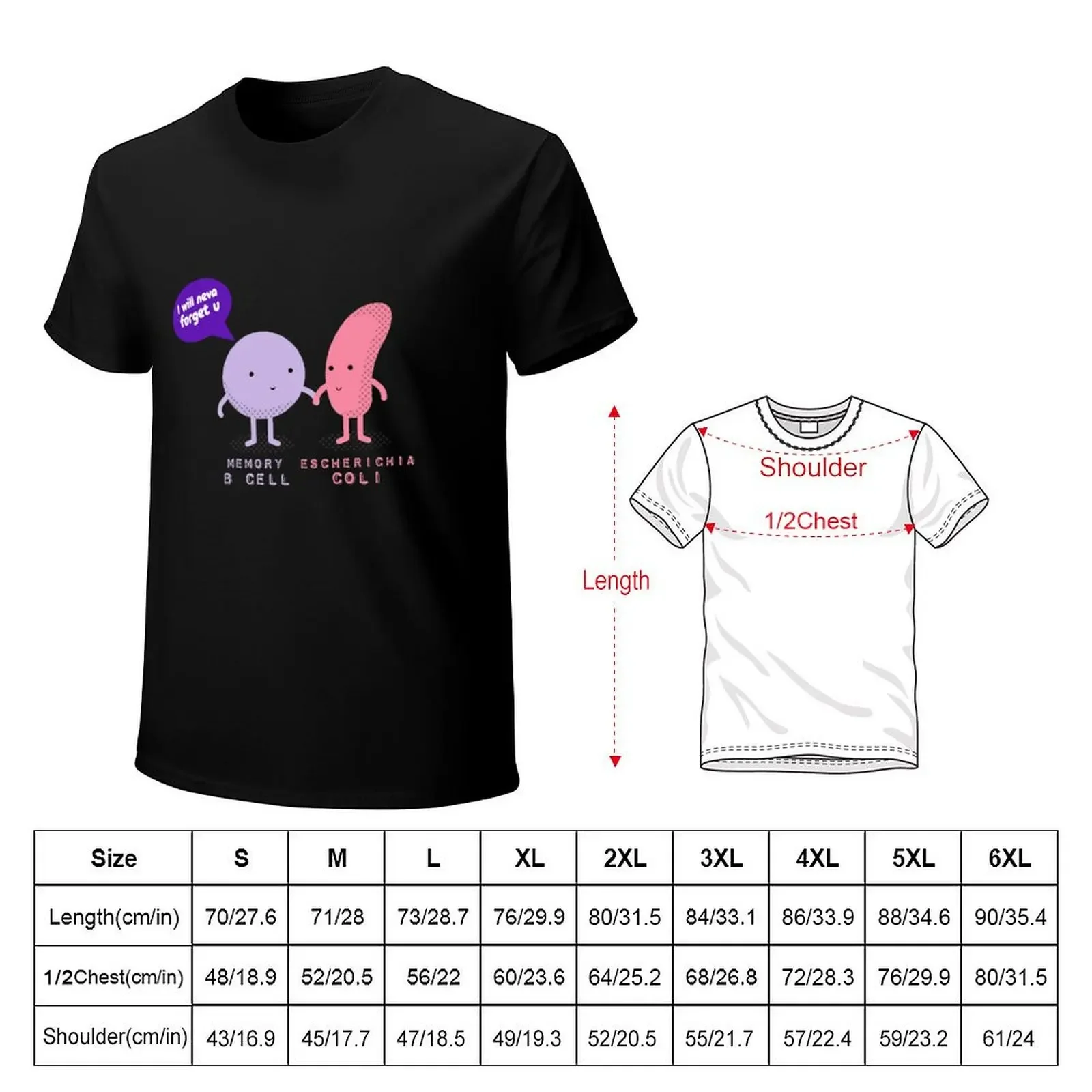 I Will Never Forget You - Biology Jokes T-Shirt anime t shirts shirts graphic shirts graphic tee Men's t-shirt