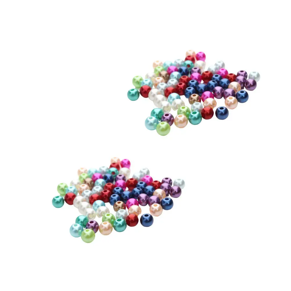 

400Pcs 6Mm Round Simulated Pearl Beads for Jewelry Making DIY Necklace Bracelet Earrings Crafts Home Decor Handbag Door Window