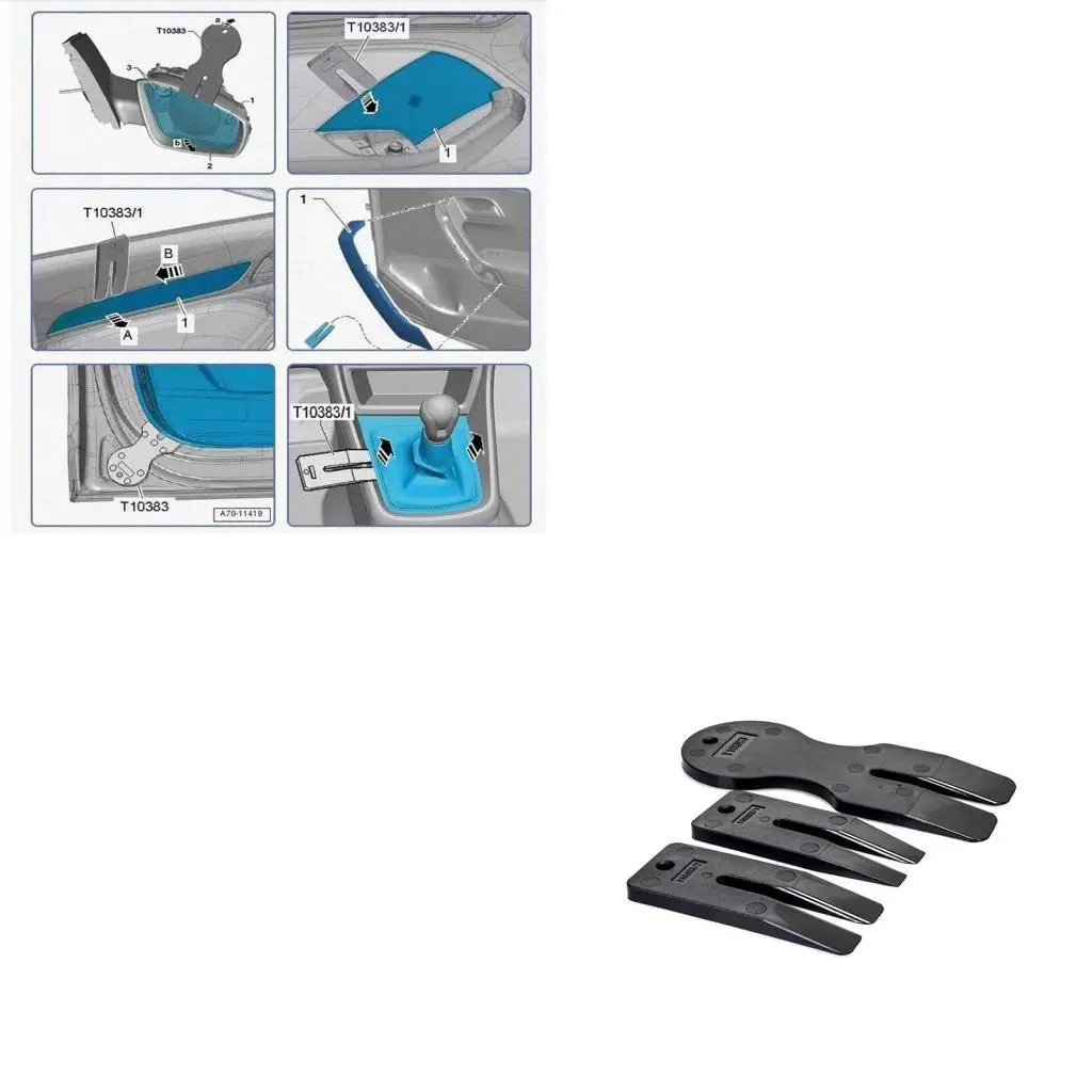 

652F Car Disassembly Tool Removal Reping Pry Tools Door Panel Plastic Trim Removal No Hurt for Your Car