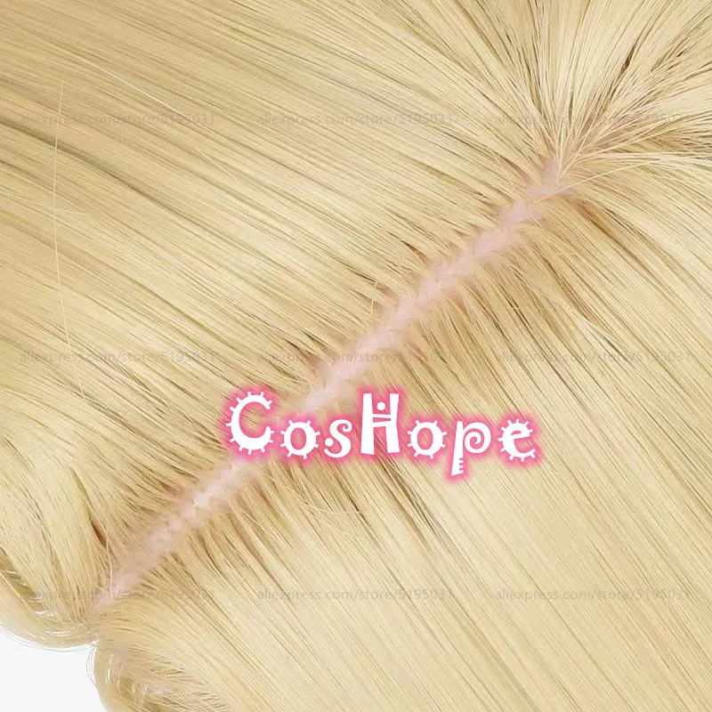 HSR Aventurine Cosplay Wig 40cm Short Hair Golden Wig Cosplay Anime Cosplay Wigs Heat Resistant Synthetic Wigs