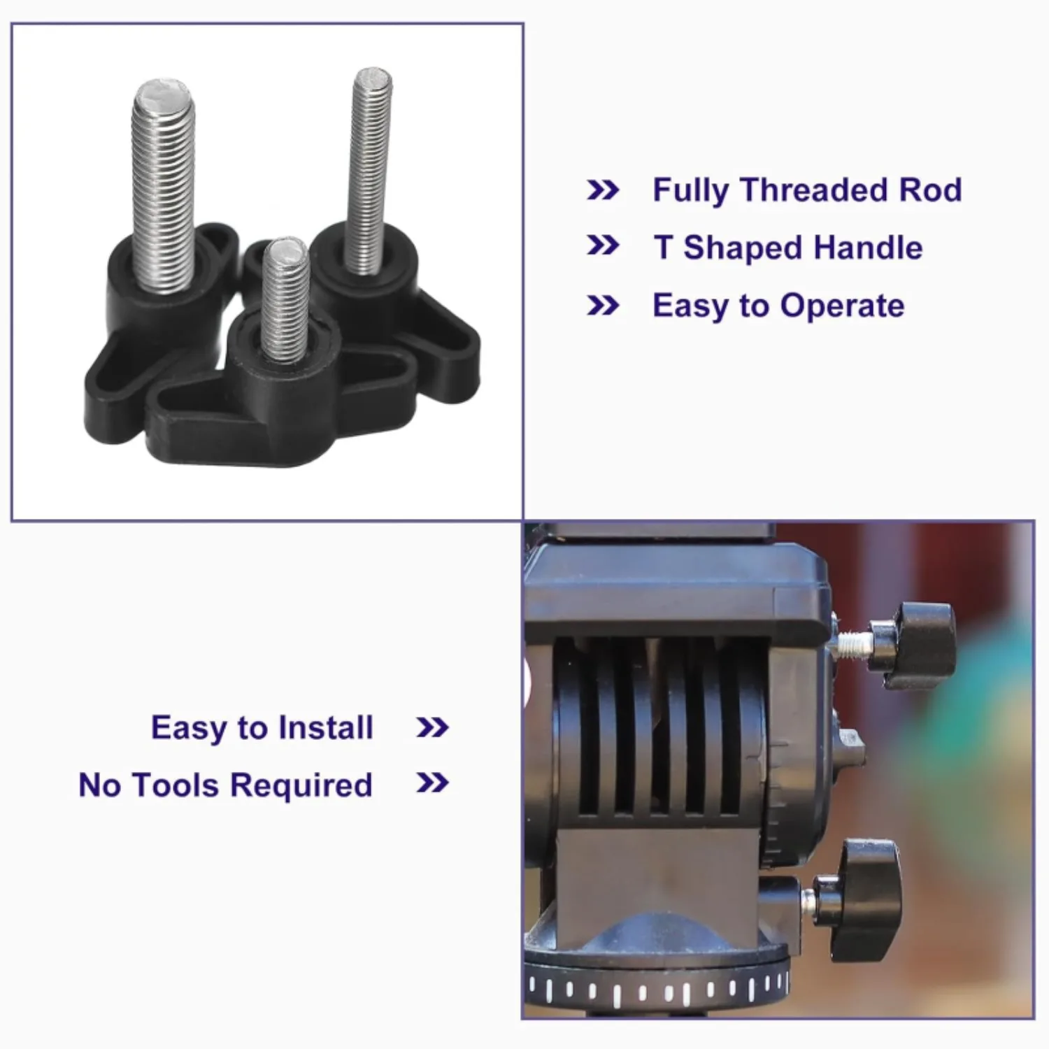 304 Stainless Steel T Shaped Thumb Screws Handle Clamping Screw Knob For Quick Remove Hand Tightening Knob Replacement M4M5M6M8 view 2