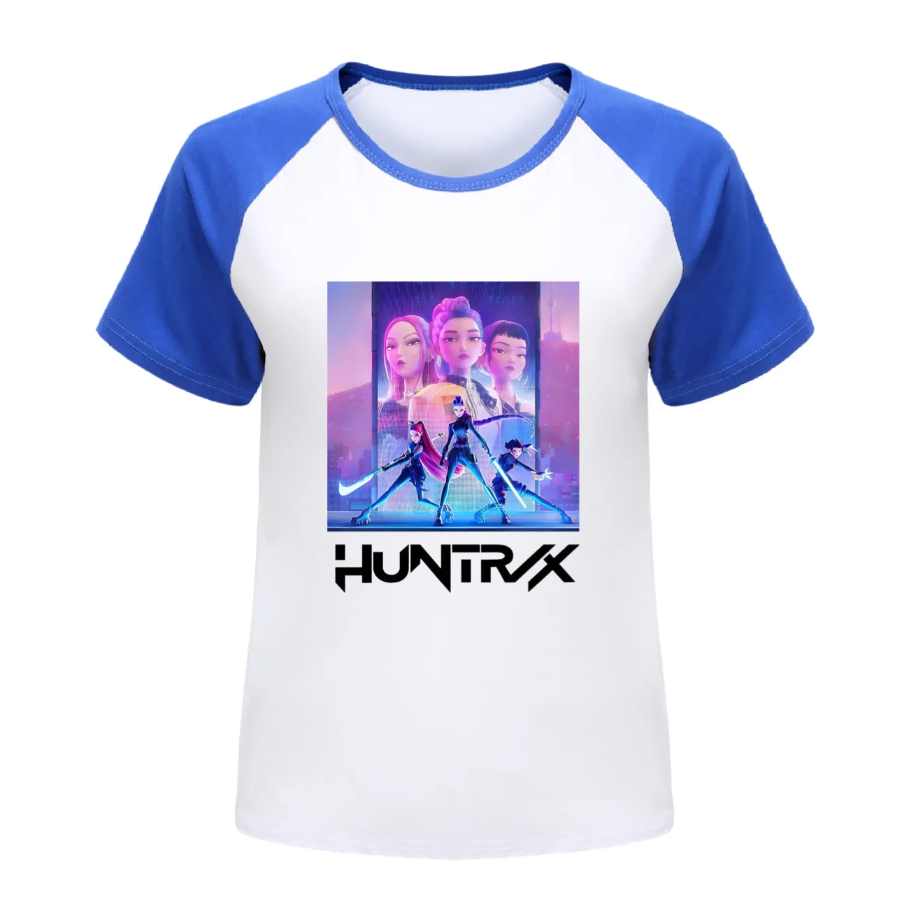 

Детская футболка Huntrix KPop «Охотники на демонов», летняя футболка с круглым вырезом и короткими рукавами, унисекс, детская одежда, идея рождественского подарка