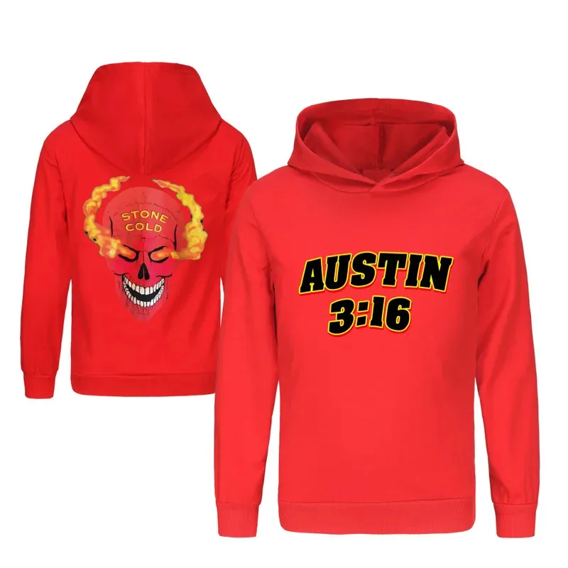 حار أوستن الكرتون ملابس الاطفال أوستن 3:16 مزدوجة الوجهين طباعة هوديي طفل الفتيات الربيع/الخريف أبلى الأولاد بلوزات الموضة