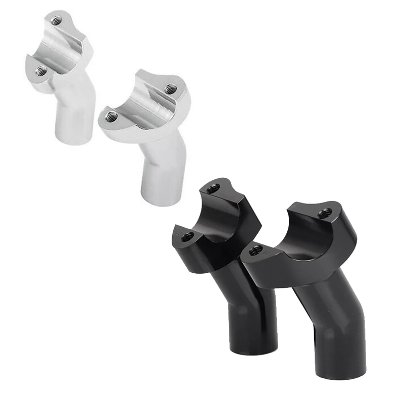 3.5Inch Tall Pullback Handlebar Risers For  Softail Dyna Sportster Touring Pullback Aluminum Straight