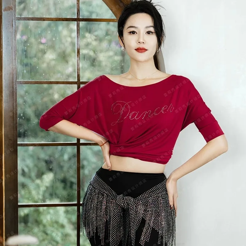 Customized Tassel Short Skirt Top Sexy Belly Dance Skirt Practice Performance Costume Exotic Dancewear Indian Clothes Women