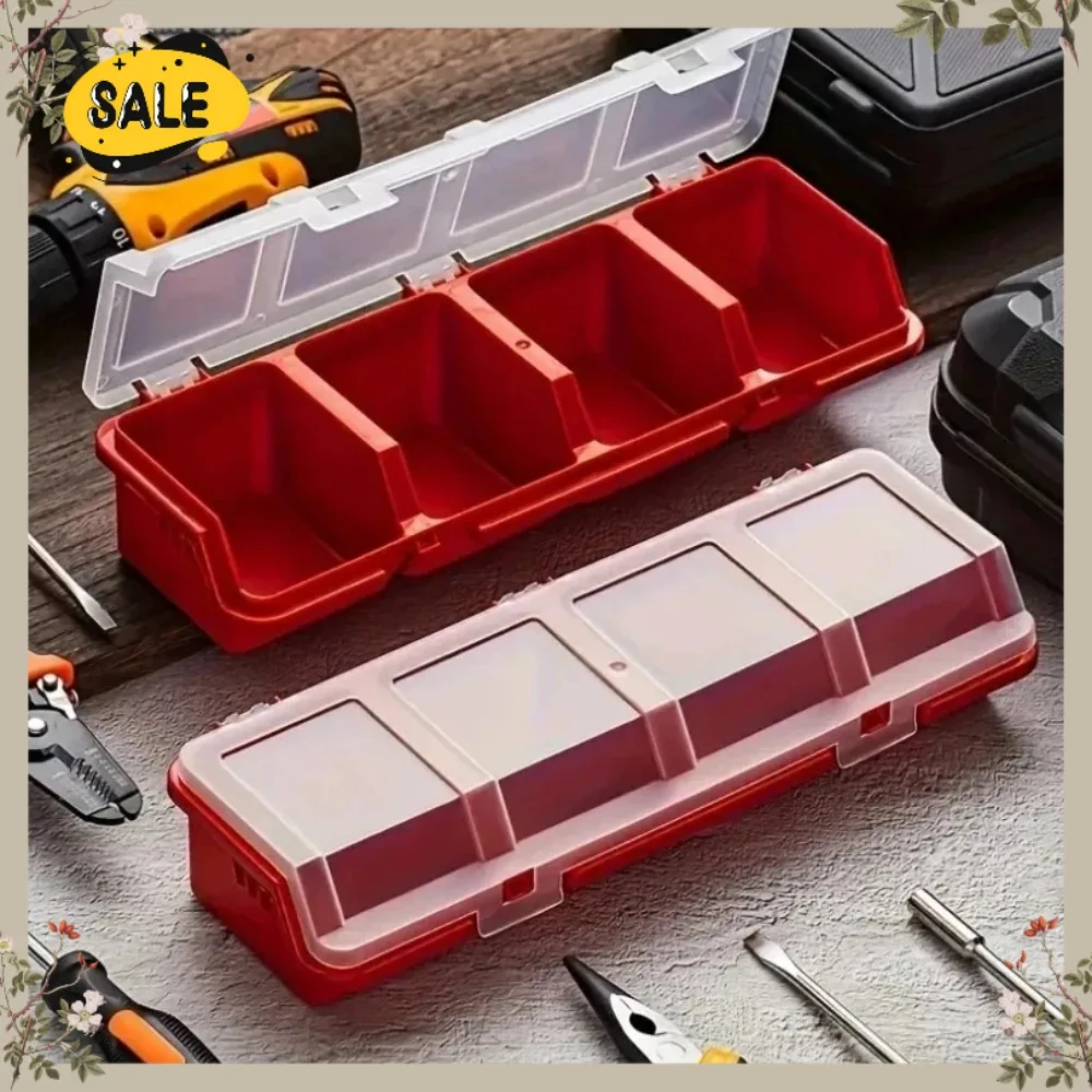 Convenient Multi-Compartment Screw and Small Parts Storage Box Durable Plastic Hardware and Jewelry Storage Box
