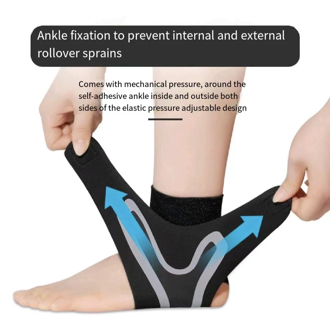 Sports Compression Ankle Support Ankle Stabilizer Brace Tendon Pain Relief Strap Foot Sprain Injury Wrap Basketball Football