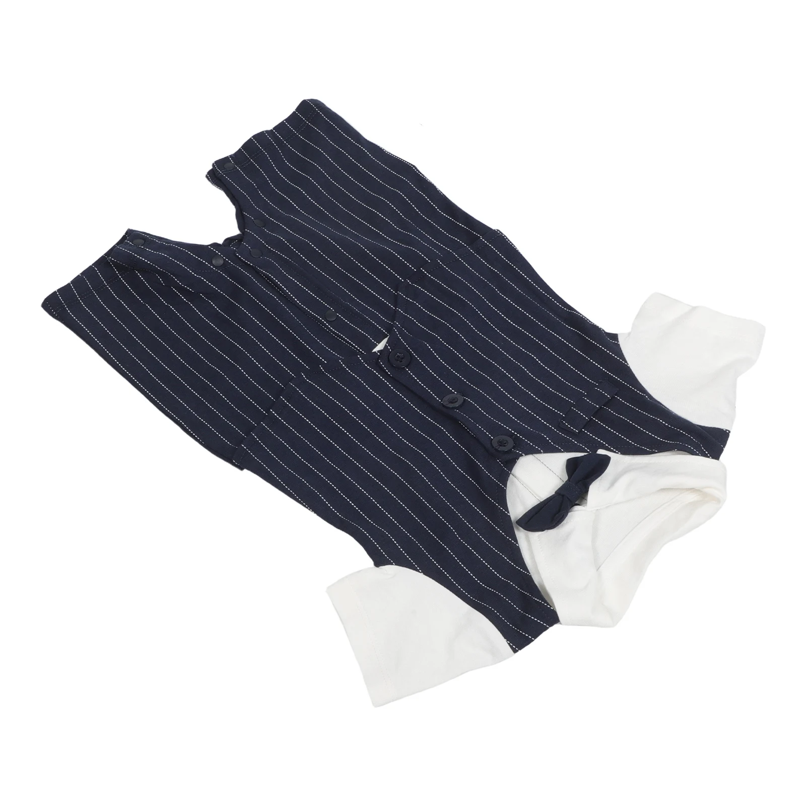 

Summer Jumpsuit Boys Outfit Romper with Bow Tie Baptism Garment Formal Short One Piece Clothes