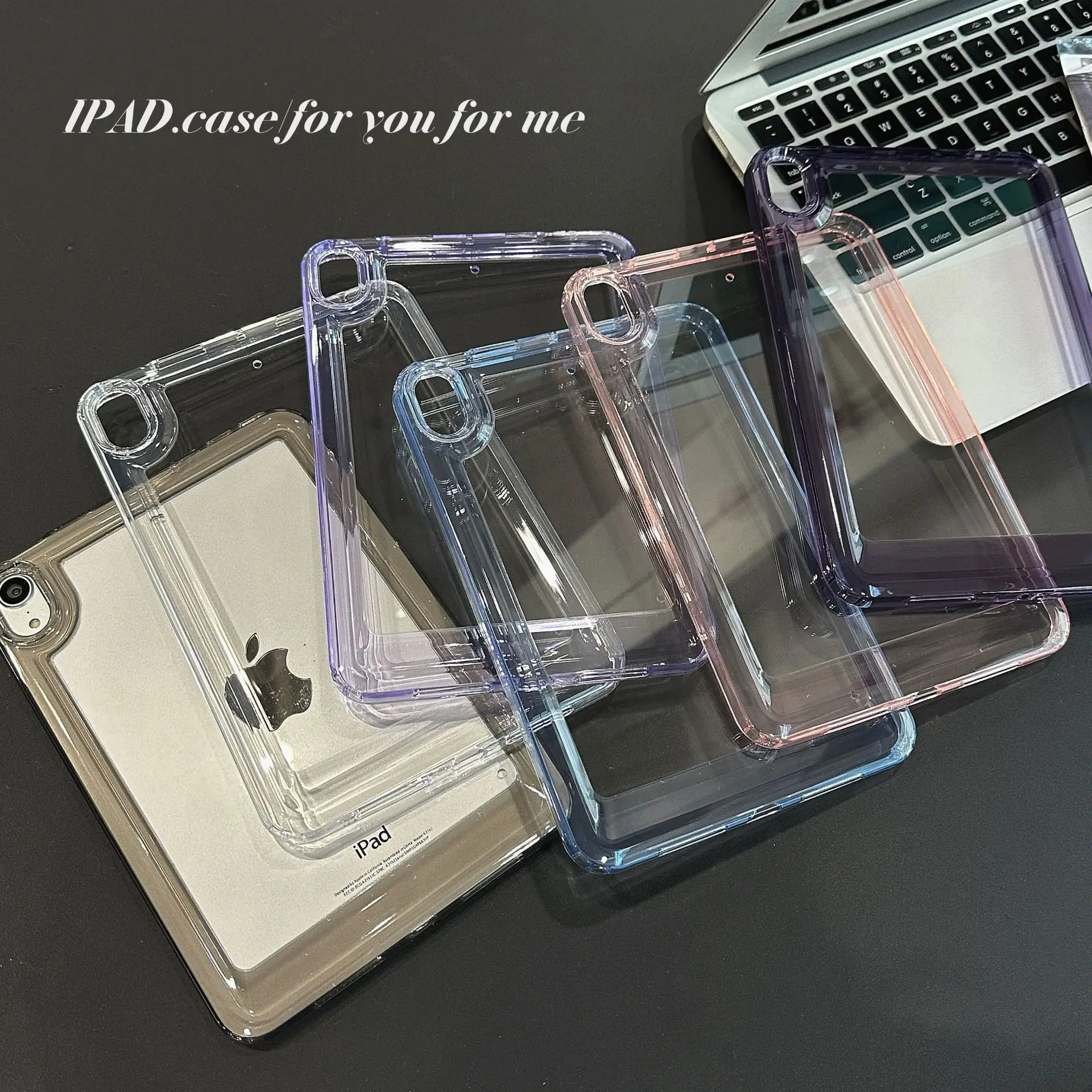 Tablet for Case Waterproof Protector Cover TPU-Shockproof Protective for Shell Fit for iPad mini Air 4 5 10.9 Clear Transparent