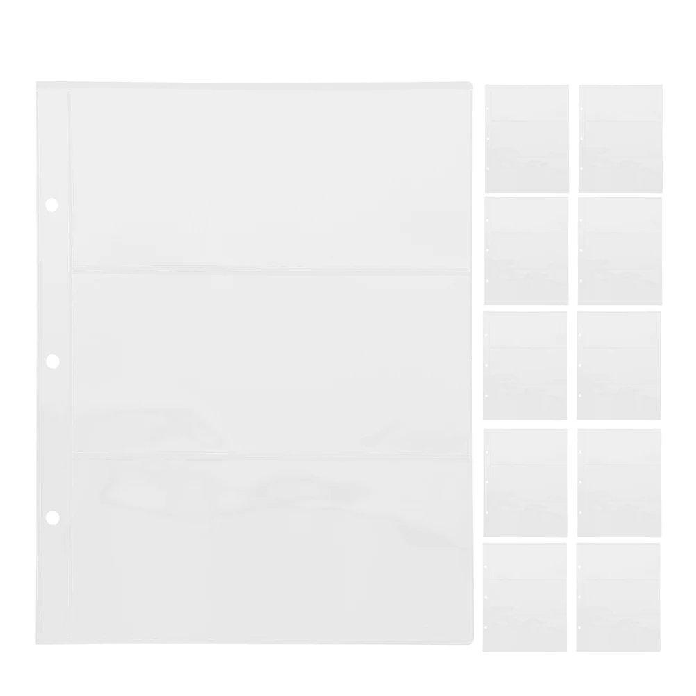 20 قطعة ألبوم الأوراق النقدية شفافة بولي كلوريد الفينيل حامل تخزين المال مقاوم للماء خفيفة الوزن فاتورة حامي كم حافظة جمع العملات #1