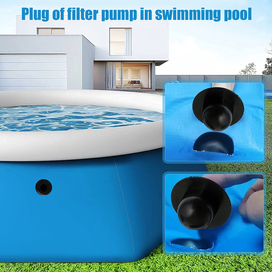 2 Pack For Intex Pool Filter Pump Strainer Hole Water Stopper for For Intex Summer Escape Pools Without Plunger Valves