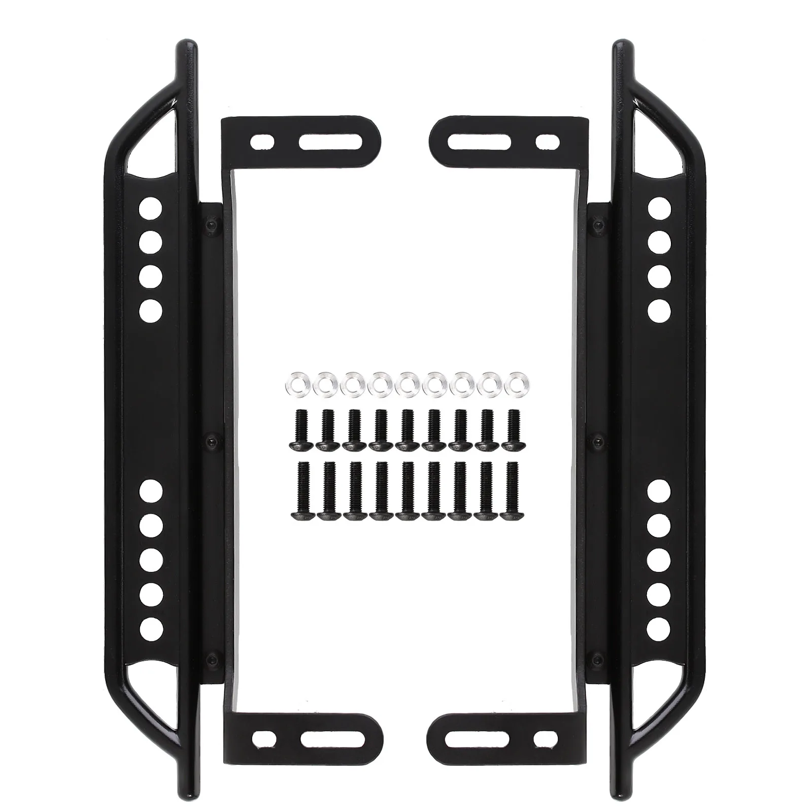 INJORA TRX4 Rock Pedal Metal Sliders 2PCS nero per 1/10 RC Crawler Car TRX-4 parti di aggiornamento